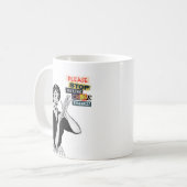 Bitte hören Sie auf, Spritzen zu machen Kaffeetasse (Vorderseite Links)