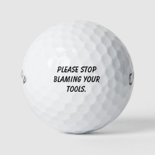 'Bitte hört auf, euren Werkzeugen die Schuld zu ge Golfball