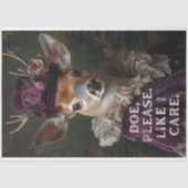 Bitte, ich kümmere mich um Sassy Deer Decoupage Seidenpapier (Vorderseite)