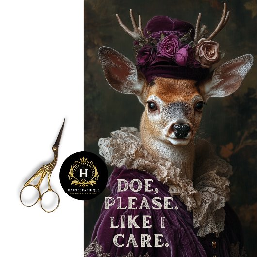 Bitte, ich kümmere mich um Sassy Deer Decoupage Seidenpapier