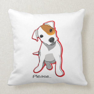 Bitte Jack-Russell-Terrier-Kissen Kissen