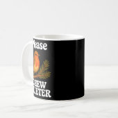 Bitte kaue leiser Vintage-Vogel Groovy-Design  Kaffeetasse (Vorderseite Links)