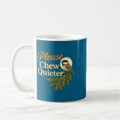 Bitte kauen Sie leiser Lustige Misophonie Vogel Zi Kaffeetasse (Links)