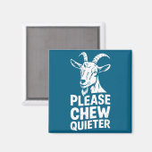 Bitte kauen Sie leiser Lustiger Introvertierter St Magnet (Vorderseite/Rückseite)