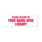 Bitte kehren Sie mit einem beliebigen Bibliotheksn Permastempel (Design)