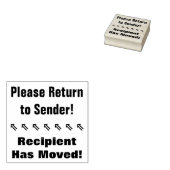 "Bitte kehren Sie zum Absender zurück!", "Der Empf Gummistempel (Stempel)