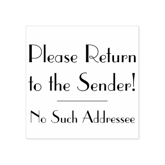 "Bitte kehren Sie zum Sender zurück!" - "Kein solc Gummistempel (Prägung)