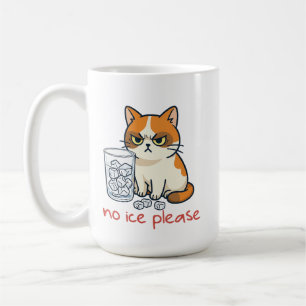 Bitte kein Eis Lustige Katze gegen Eis , lustige K Kaffeetasse