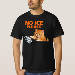 Bitte kein Eis Lustiges Katzen-Meme Männer Frauen  T-Shirt