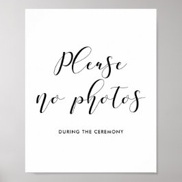 Bitte kein Foto Hochzeitszeichen Poster