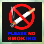 Bitte kein Rauchzeichen Fensteraufkleber (Blatt 3)