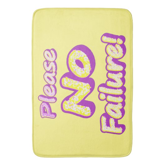 "Bitte kein Versagen!" Niedliches Design. Jetzt ka Badematte (Vorderseite Vertikal)