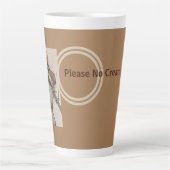 Bitte keine Creme Milchtasse (Vorderseite)