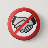 Bitte keine Handshakes Button (Vorderseite)