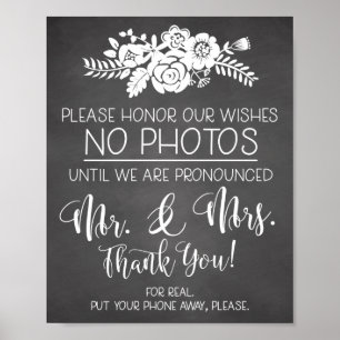 Bitte Keine Handyfotos Hochzeitszeremonie Schild