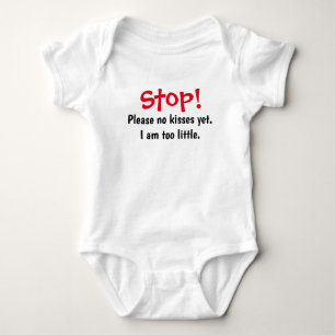 Bitte keine Küsse mehr geben, noch Babygerme sch Baby Strampler