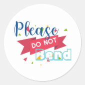 Bitte keine Rundkleber beilegen Runder Aufkleber (Vorderseite)