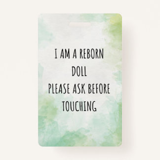 Bitte keine Touch-Reborn-Puppen-Auto-Sitzplatz Tag Ausweis