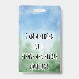 Bitte keine Touch-Reborn-Puppen-Auto-Sitzplatz Tag Ausweis