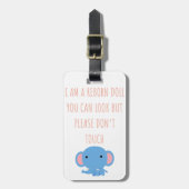 Bitte keine Touch wiedergeben Puppen-Autositzmarke Gepäckanhänger (Vorderseite vertikal)