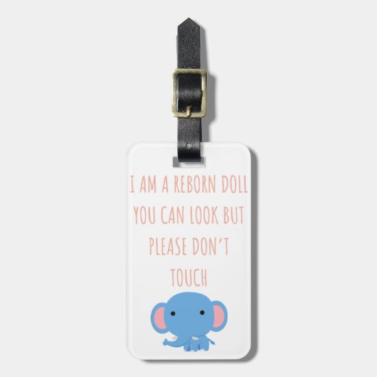 Bitte keine Touch wiedergeben Puppen-Autositzmarke Gepäckanhänger (Vorderseite vertikal)