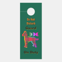 Bitte klopfen/Hundehund-Dienst nicht grün Türanhänger