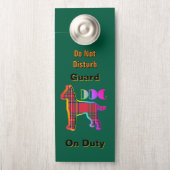 Bitte klopfen/Hundehund-Dienst nicht grün Türanhänger (Auf Knauf)