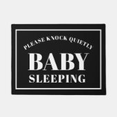 Bitte klopfen Sie leise Baby-Schlafquote Doormat Fußmatte (Vorderseite)