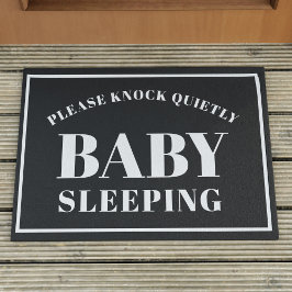 Bitte klopfen Sie leise Baby-Schlafquote Doormat Fußmatte