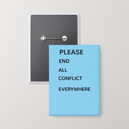 Bitte Knopf Button (Vorderseite/Rückseite)