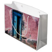 Bitte kommen Sie herein Große Geschenktüte (Rückseite Schrägansicht)