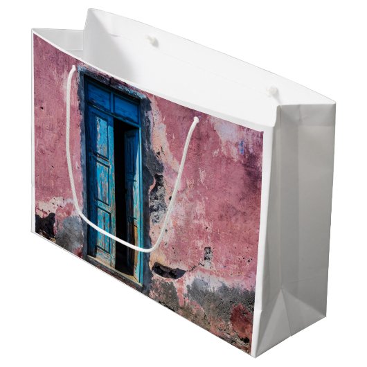 Bitte kommen Sie herein Große Geschenktüte (Vorderseite Schrägansicht)