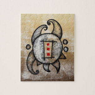 Bitte kommen Sie in das Abstrakte Puzzle