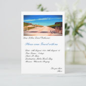 Bitte kommen Sie mit mir reisen Einladung (Stehend Vorderseite)