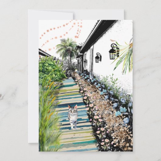 Bitte kommen Sie Zuhause Einladung (Vorderseite)