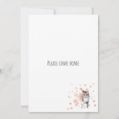 Bitte kommen Sie Zuhause Einladung (Rückseite)