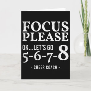 Bitte Konzentrieren Ok Los Geht'S 5678 Cheer Coach Karte