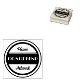 Bitte Kunstwerk NICHT KNICKEN Gummistempel (Stempel)