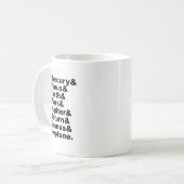 Bitte laden Sie Pluto nicht zu unserem 8 Planeten  Kaffeetasse (Vorderseite Links)