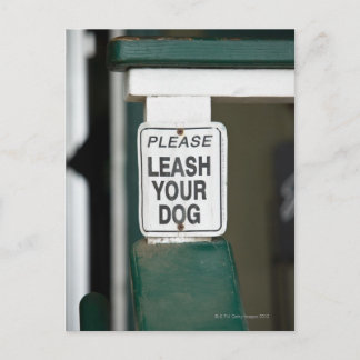 Bitte lehnen Sie Ihr Hundezeichen ab Postkarte