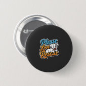 Bitte liebe Rettungshund Button (Vorne & Hinten)