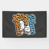 Bitte lieben Sie den Rettungshund Banner (Horizontal)