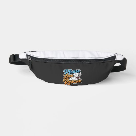 Bitte lieben Sie den Rettungshund Bauchtasche (Vorderseite)