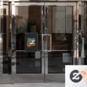 Bitte lieben Sie den Rettungshund Fensteraufkleber (Büro Tür)