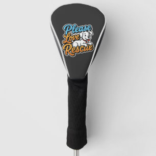 Bitte lieben Sie den Rettungshund Golf Headcover