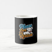 Bitte lieben Sie den Rettungshund Kaffeetasse (Mittel)