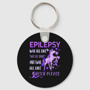 Bitte Lila Ribbon S Epilepsie Bewusstsein Schlüsselanhänger