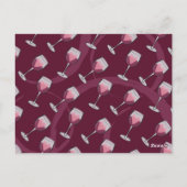 Bitte meins Wine Valentine Funny Text Niedlich pin Postkarte (Rückseite)