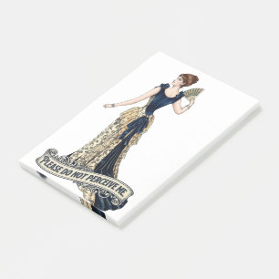 Bitte Missdeute Mich Nicht - Viktorianische Dame V Post-it Klebezettel