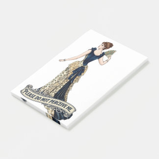 Bitte Missdeute Mich Nicht - Viktorianische Dame V Post-it Klebezettel